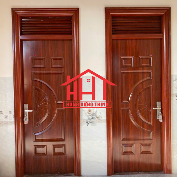 Cửa đi 1 cánh bằng thép vân gỗ nhập khẩu Đắk Lắk